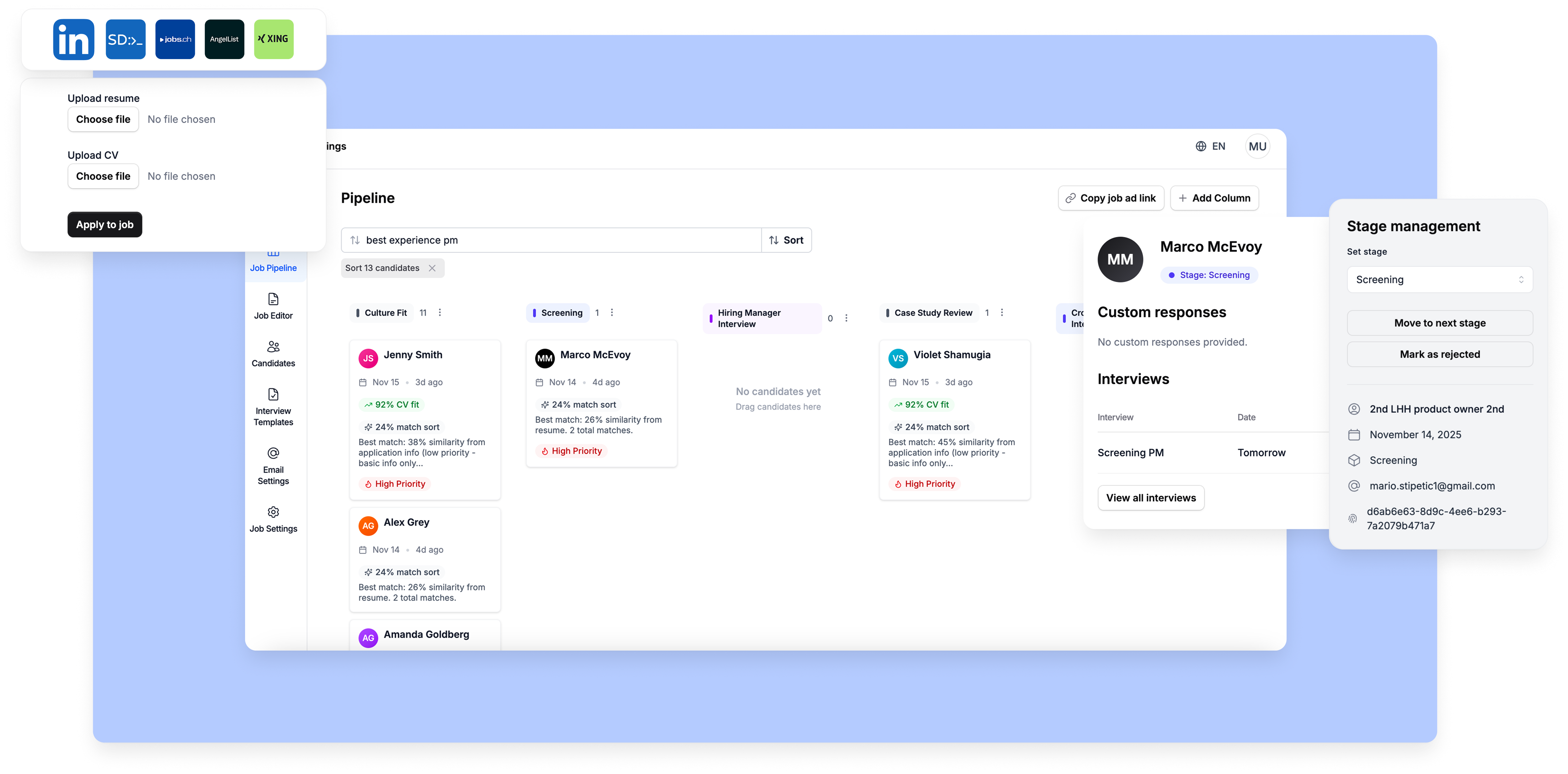 Dashboard preview
